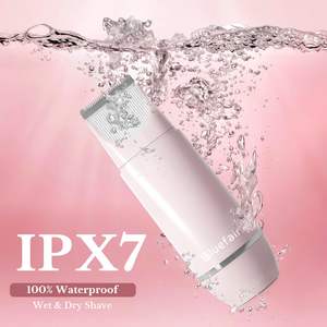 Afeitadora Eléctrica 2 en 1 Impermeable IPX7 para Mujer, Recortadora de Vello Facial y Corporal Reemplazable, Depiladora Eléctrica para Mujer - Product Image 3