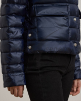 Veste d'automne imperméable de qualité supérieure à la vente chaude en 2025, veste matelassée personnalisée, fermeture éclair, design réversible à rayures pour hommes