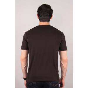 Crew Neck Casual Short Sleeve T-Shirt 100% Cotton 240 GSM Jersey Garment Dyed Front Custom Logo Silk Screen <b>Print</b> OEM ODM - Product Image 5