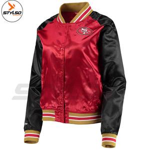 เสื้อแจ็กเก็ตเบสบอลทำจากผ้าซาติน,สั่งตัดตามสั่ง - Product Image 3