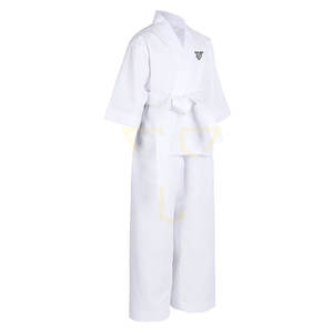 Uniforme de karaté personnalisé de qualité supérieure Logo taille avec ceinture fabriqué au Pakistan Arts martiaux porter 100% coton unisexe adultes - Product Image 1