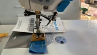 Machine à coudre industrielle à point noué à aiguille simple informatisée JACK A8 avec alimentation numérique
