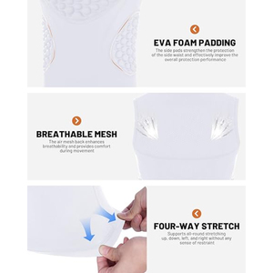 Protège-poitrine de baseball rembourré, chemise de compression, protection de la poitrine, du cœur et des côtes pour le softball, le football et le lacrosse - Product Image 3