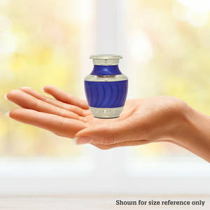 New Advance 100% pure qualité crémation bleu gravé cendres humaines adulte métal crémation urnes souvenir mémorial - Product Image 4