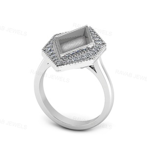 Anillo de Plata de Ley Chapado en Oro de 14K con Circonita para Mujer, Personalizado, de Alta Calidad, Nuevo Modelo 2025, Fabricado Directamente en India - Product Image 4