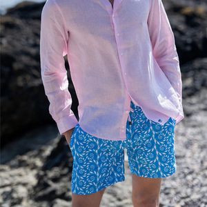 Short de bain de fitness en polyester respirant à séchage rapide de haute qualité pour l'été Design imprimé de couleur unie - Product Image 5