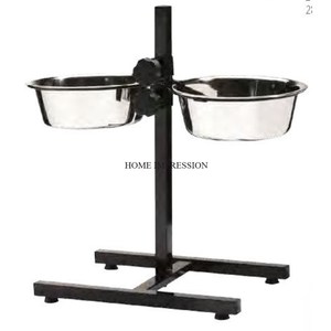 Cuenco para perros de acero inoxidable de primera calidad, grande, antideslizante, duradero, ecológico, cuenco de alimentación lenta para mascotas para perros y gatos, soporte de madera - Product Image 3