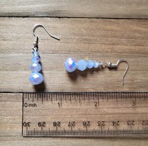 Pendientes de cuentas bohemias con flecos en cascada Andy de diseño turquesa, regalo de joyería único - Product Image 4