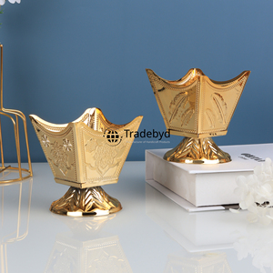 Tradebyd Handmade Metal Bakhoor <b>Burner</b> Luxury Arabic Incense Holder Decorative Piece for Home Office - Product Image 2