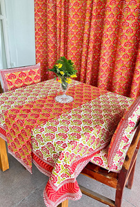 Best Price Traditional Hand Block Printed Embroidered Floral <b>Table</b> Runner 100% Pure Cotton Canvas on Sale - Product Image 2