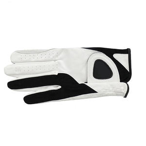100% calidad superior mano izquierda antideslizante Cabretta Golf guante hombres mujeres transpirable genuino PU cuero Golf guantes Unisex - Product Image 2