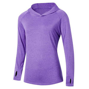 100% polyester vente en gros séchage rapide sweat à capuche ajusté pour les femmes - Product Image 1