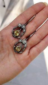 Pendientes de Plata de Ley 925 Hechos a Mano con Citrino para Mujer |   Joyería Elegante con Piedras Preciosas al por Mayor - Product Image 3