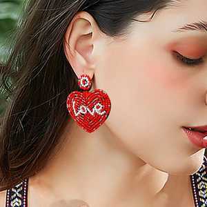 Boucles d'oreilles pendantes fantaisie en perles et franges, motif pingouin mignon, pour femmes, bijoux fantaisie faits à la main - Product Image 4