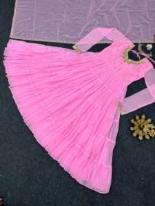 ชุดสูทนักออกแบบที่สวยงามพร้อมด้านในและ pent-dupatta พร้อมด้ายและลำดับการทำงาน - Product Image 3