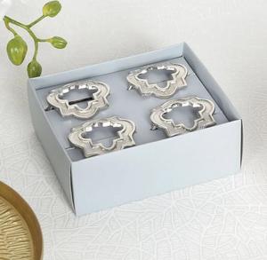 ขายส่งคุณภาพสูงโลหะผู้ถือผ้าเช็ดปากงานแต่งงานหัวเข็มขัด - Product Image 4