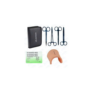 Formation en chirurgie mineure Coussinet de suture incurvé Kit de suture chirurgicale professionnel à alimentation manuelle Instruments médicaux chirurgicaux - Product Image 1