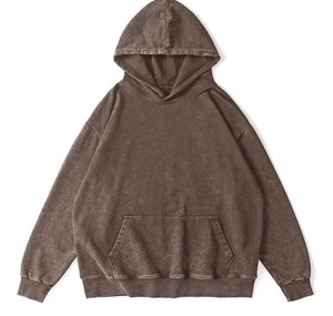 Direct Factory Sale Men's Casual Long Sleeve <b>Hoodies</b> in Solid White XL Size <b>Polyester</b>/Cotton Plain Dyed for Winter - Product Image 6