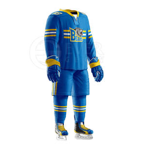 Uniformes de hockey sobre hielo por sublimación de estilo único, conjuntos de uniformes de hockey sobre hielo deportivos personalizados para entrenamiento - Product Image 4