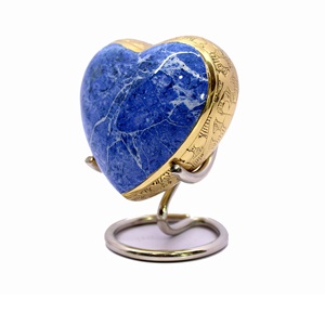 Urne de crémation de souvenir d'urne de coeur de vente chaude pour les cendres d'animal de compagnie humaines urne gravée en forme de coeur - Product Image 2