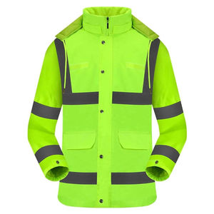 Vestes de travail unisexes à haute visibilité, réfléchissantes, certifiées CE, résistantes à l'abrasion, pour la construction, vente en gros - Product Image 1