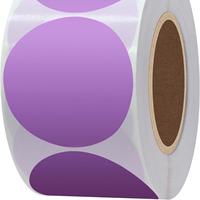 Autocollants thermiques pour imprimante thermique couleur de 2 pouces, étiquettes thermiques directes, rouleau de papier adhésif rond, 750 pièces par rouleau