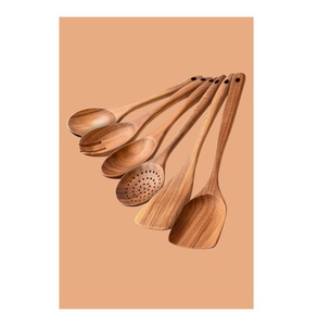 Usine indienne Couverts Ensemble Branche Maître Manche En Bois Naturel Couverts Jetables Vaisselle Durable pour Fête Restaurant - Product Image 3