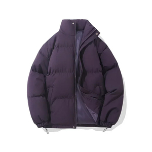 2025 nouveauté hommes chaud hiver brillant matelassé doudoune coupe-vent rembourré épais noir bulle rembourré veste - Product Image 4