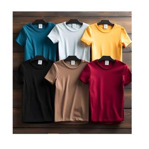 Camisetas Personalizadas de Algodón 100% de la Mejor Calidad para Hombre, Transpirables, de Peso Pesado, 220 GSM, Talla Grande, Casuales, Sublimación Personalizada - Product Image 6