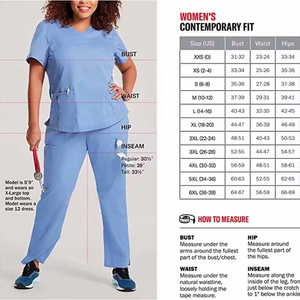 Trouvez des uniformes médicaux pour infirmières, chemises de travail avec poches et col en V, chemises de travail pour hôpital, personnalisables - Product Image 6