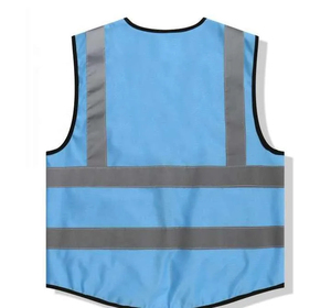 Gilet de sécurité à col en V respirant pour hommes Design léger et confortable pour les vêtements de travail en plein air Courir le cyclisme et les activités quotidiennes - Product Image 5