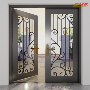 Portes et fenêtres en acier forgé modernes, étanches, résistantes aux intempéries, sûres, esthétiques, fabricant de portes de confiance - Product Image 2