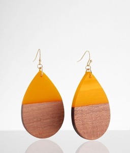 Pendientes de aro de madera para mujer, diseño único, artesanía tradicional japonesa, calidad prémium - Product Image 2