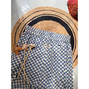 Pintresty Light Blue Pant Woven Fabric Soft <b>Checks</b> Size Chart in Description - Product Image 2