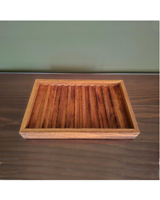 Z ENTERPRISES Moderne Penhouder van Massief Hout, Handgemaakt, Duurzaam, Op Maat, Aangepast Logo, Bureau-organizer, Kantoor- en Schooldecoratie