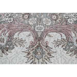 Alfombra de 2.3x5.2 pies, Alfombra Turca Vintage, Alfombra de Lana Verde - Product Image 5