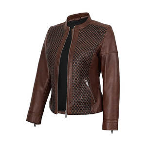 Veste en cuir vintage noire pour homme, style hiver, fermeture éclair, polyester/coton, lavage vintage - Pakistan - Product Image 3