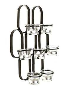 Appliques murales en fer antique pour bougies et bougies chauffe-plat, pour la décoration de la maison et du bureau, les mariages, les fêtes et les événements, fabriquées en Inde - Product Image 4