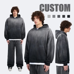 Custom 500gsm Oversized Heavy Weight 100% Cotton Hoodie Latest <b>Vintage</b> Acid Washed Streetwear Plus Size for Winter <b>Tracksuits</b> - Product Image 1