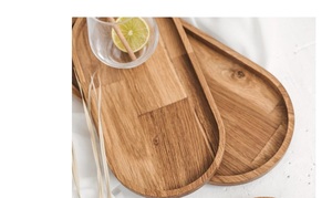 Plateau de service multifonctionnel en bois fait à la main pour les chefs et les traiteurs à domicile, offrant une utilisation professionnelle et un service à domicile élégant à prix de gros - Product Image 2