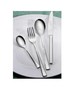 Impressionnant ensemble de couverts de conception cuillère à salade argent fini ensemble de couverts en métal de taille personnalisée avec un bon taux - Product Image 1