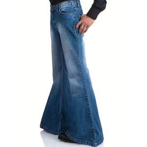 กางเกงยีนส์เข้ารูปสำหรับผู้ชายกางเกงผ้ายีนส์เข้ารูปแบบมีซิปด้านล่างเข้ารูปแฟชั่นใหม่2026 - Product Image 2