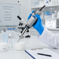 Homogénéisateur portatif à cisaillement élevé, mélangeur émulsifiant de laboratoire pour le mélange d'échantillons cosmétiques
