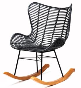 Mecedora de ratán de metal polivinílico de la mejor calidad, muebles de exterior para restaurante, sillas de comedor de ratán - Product Image 1