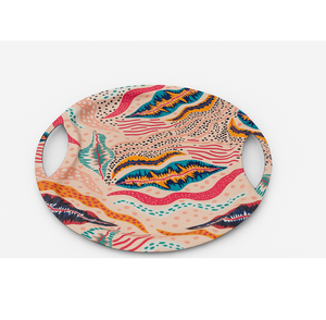 Bandeja decorativa moderna de Metal para manualidades, pegatinas florales de frutas, regalo elegante de Diwali para boda, artístico ligero ecológico - Product Image 4