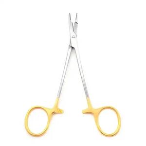 Micro-porte-aiguille Castroviejo avec logo personnalisé Porte-aiguille Castroviejo avec revêtement en titane Pointes fines Instruments de micro-chirurgie CE - Product Image 2