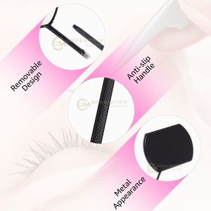 Grand miroir de maquillage à long manche de qualité supérieure bel outil cosmétique avec motif carré personnalisé Logo personnalisé - Product Image 6