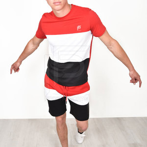Ensemble short et t-shirt d'été pour homme en coton 100% écologique respirant de haute qualité avec logo personnalisé - Product Image 4