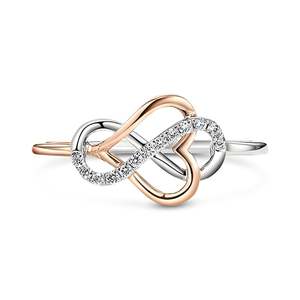 Anillo de Plata de Ley con Corazón Infinito y Diamantes para Mujer, Jeulia "You Complete Me" - Product Image 1