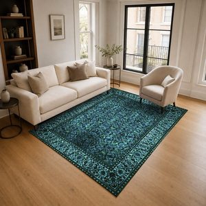 <b>RUGS</b> DEPOT LXDP-0708 Wholesale Multicolor Neutral <b>Traditional</b> Oriental Digital Printed Machine Washable Chenille <b>Rug</b> Non Slip - Product Image 2